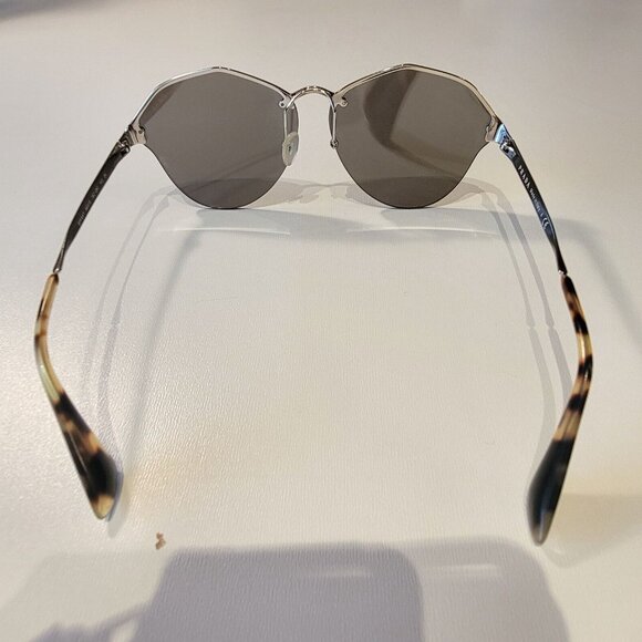 Prada SPR 64T -1BC-2B0 Gold Brown Authentic Sunglasses , no case - Picture 4 of 6